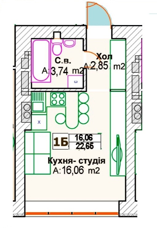 смарт квартира жк синергия 3- фото 1
